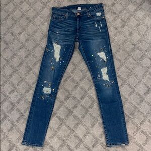 True Religion Blue Distressed Women's Jeans